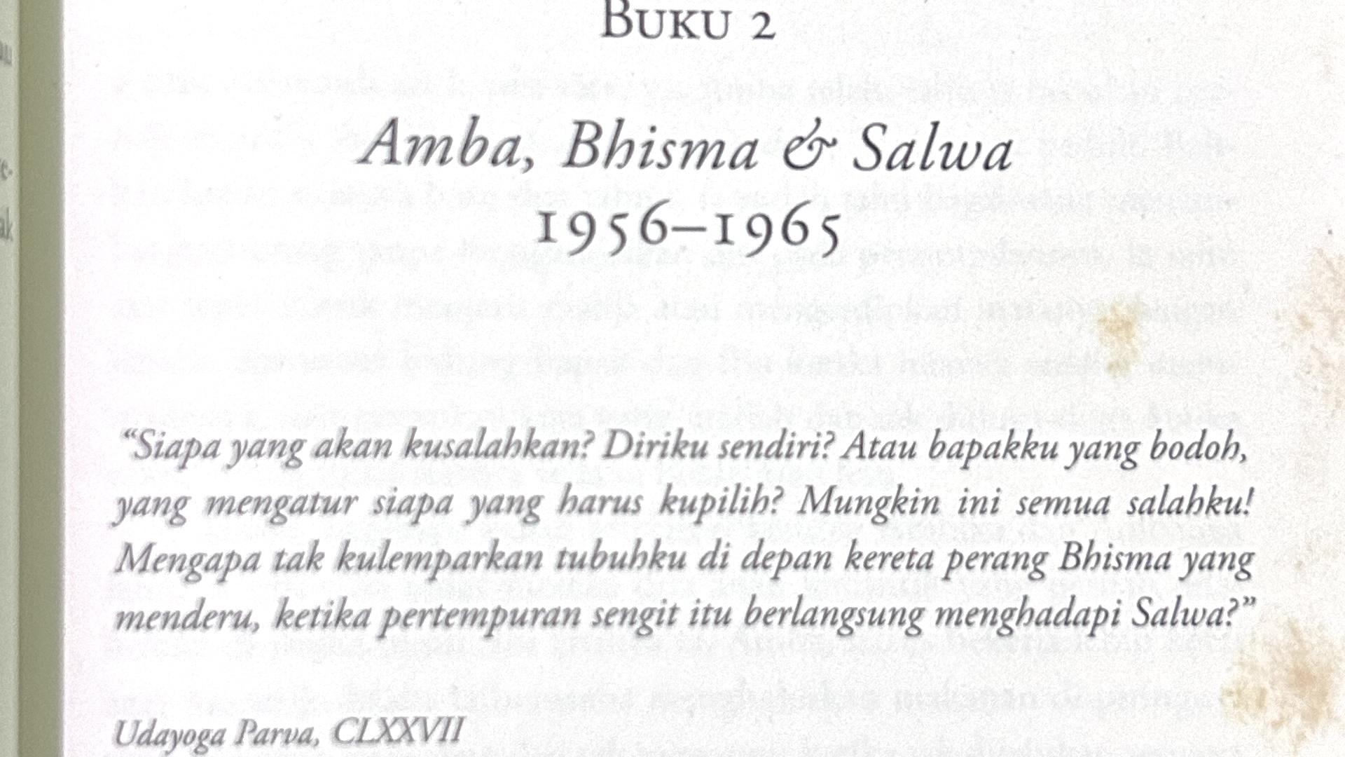 Dimana letak cinta Amba? Dimana letak cinta Amba?